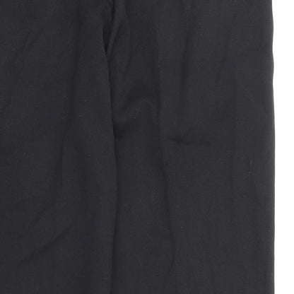 Woods & Gray Mens Black Polyester Trousers Size 28 in L28 in Regular Zip