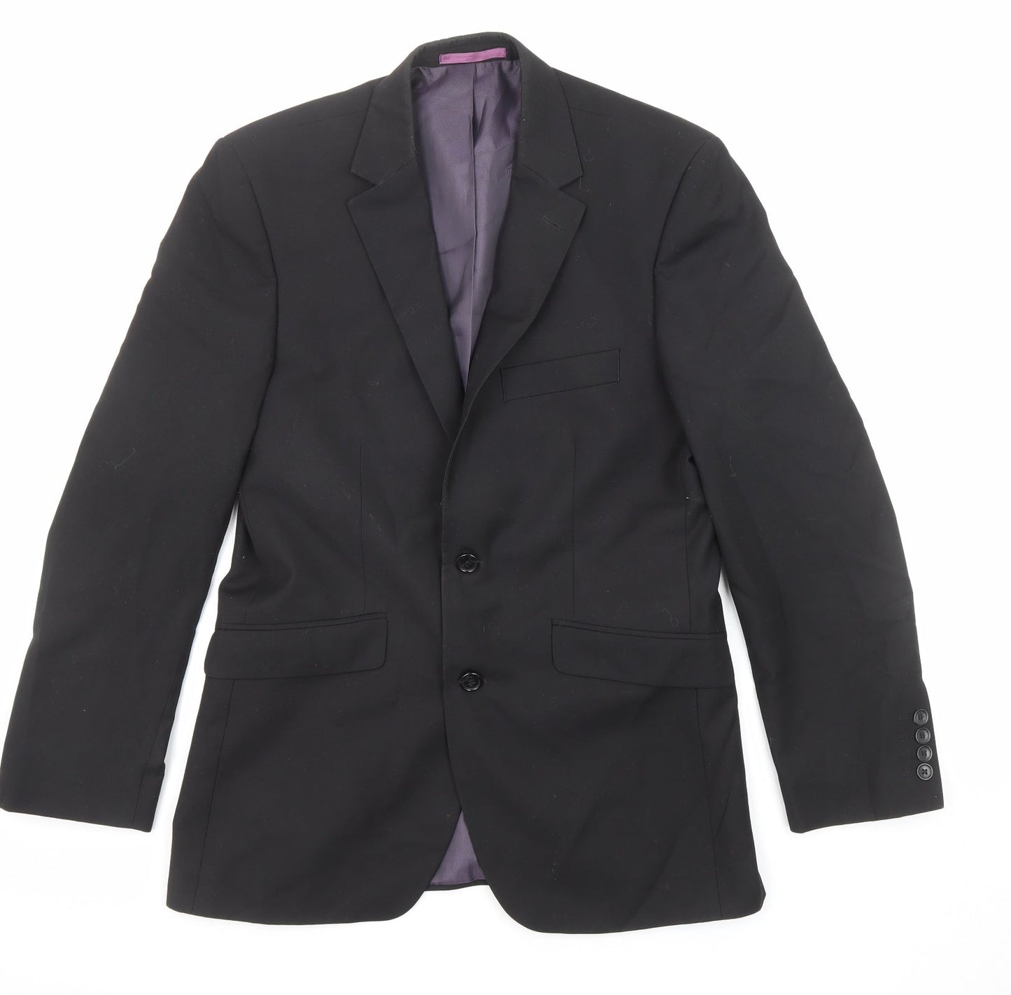 Mens UK Size 38 Burton Regular Black Suit Jacket