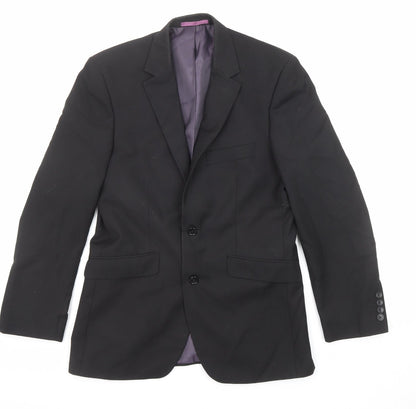 Mens UK Size 38 Burton Regular Black Suit Jacket