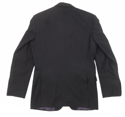 Mens UK Size 38 Burton Regular Black Suit Jacket
