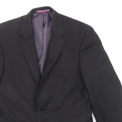 Mens UK Size 38 Burton Regular Black Suit Jacket