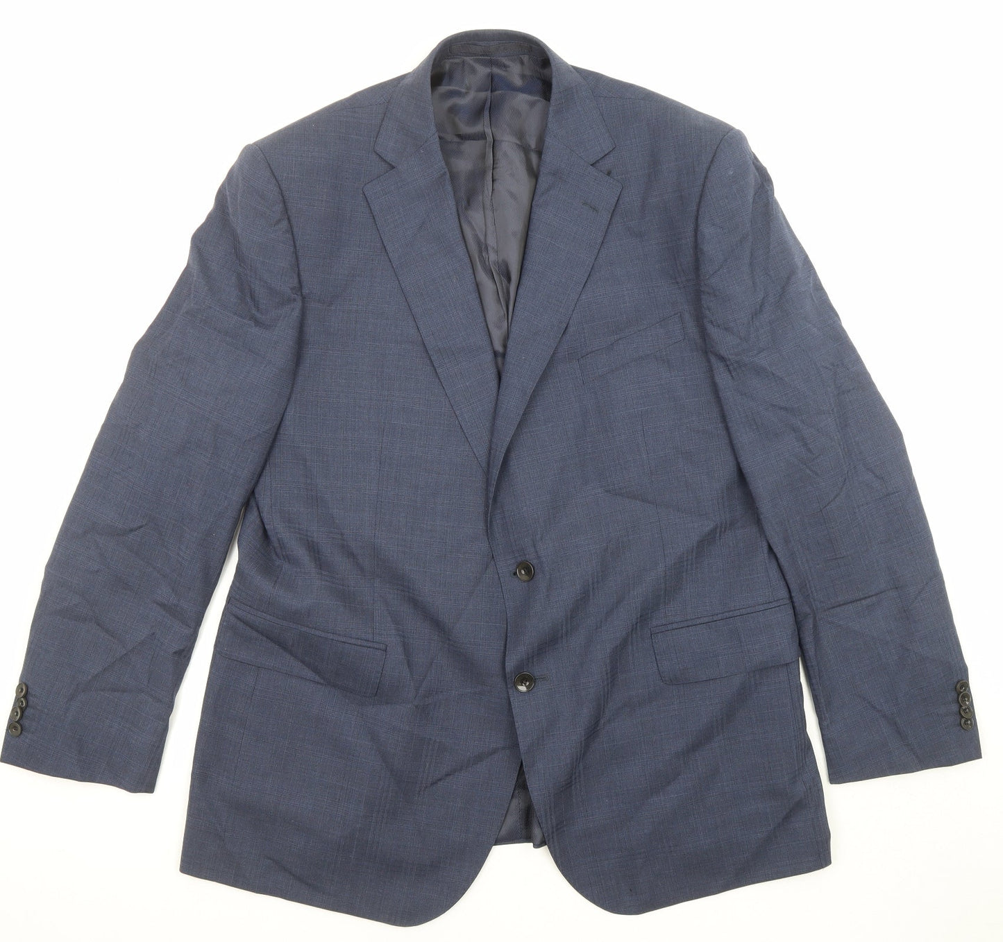 Mens UK Size 44 Marks and Spencer Regular Blue Suit Jacket