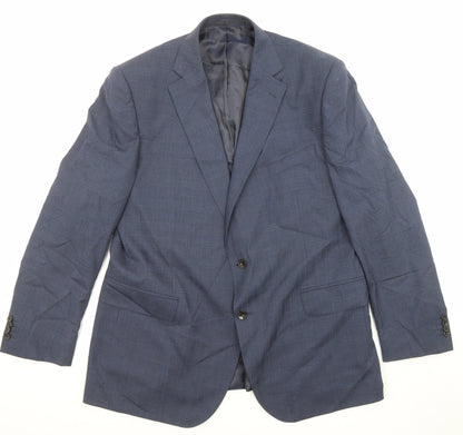 Mens UK Size 44 Marks and Spencer Regular Blue Suit Jacket