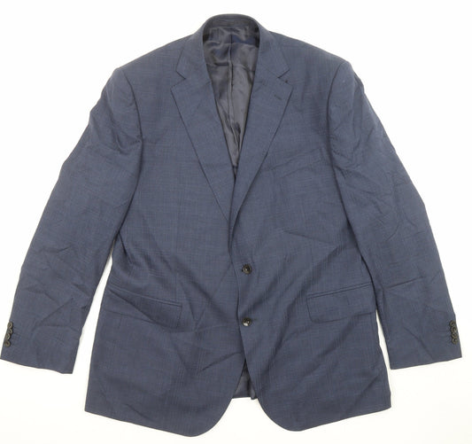 Mens UK Size 44 Marks and Spencer Regular Blue Suit Jacket