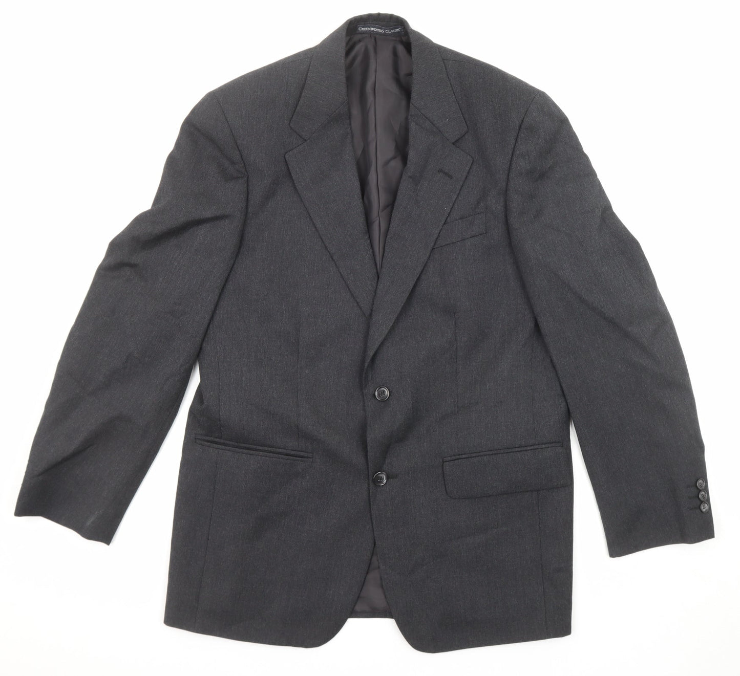 Mens UK Size 38 Greenwoods Regular Grey Suit Jacket