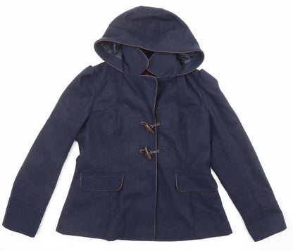 Womens UK Size 14 New Look Blue Overcoat