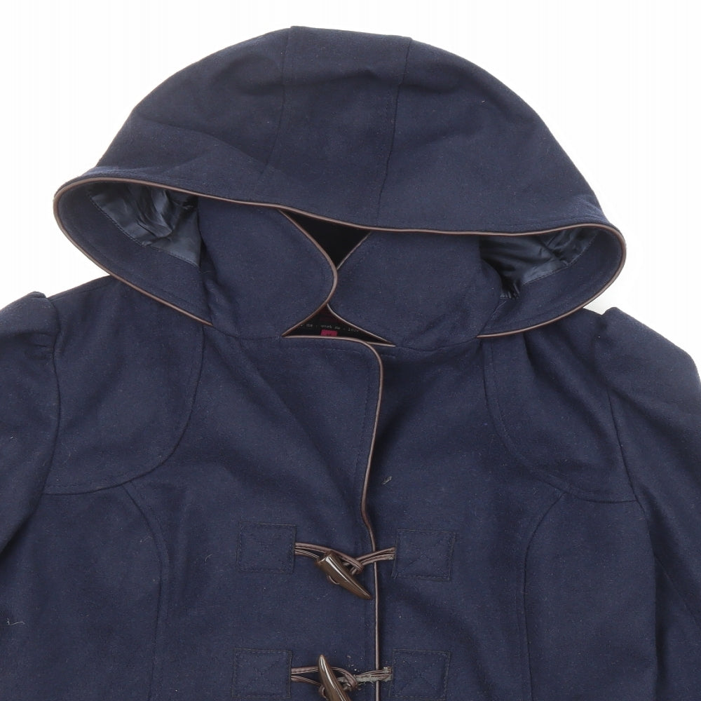 Womens UK Size 14 New Look Blue Overcoat