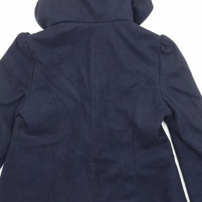 Womens UK Size 14 New Look Blue Overcoat