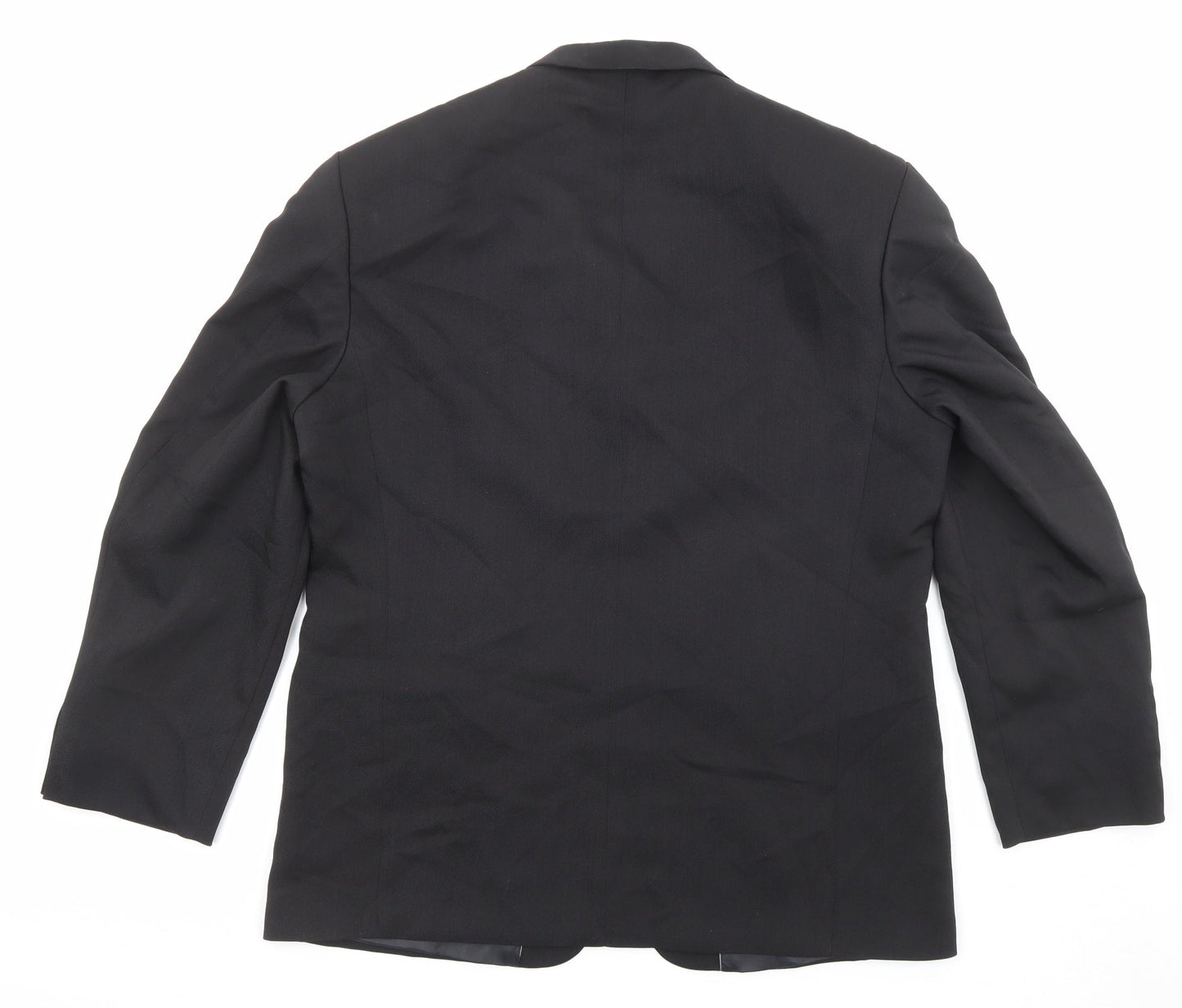 Armando Mens Black Polyester Jacket Suit Jacket Size 42 Regular