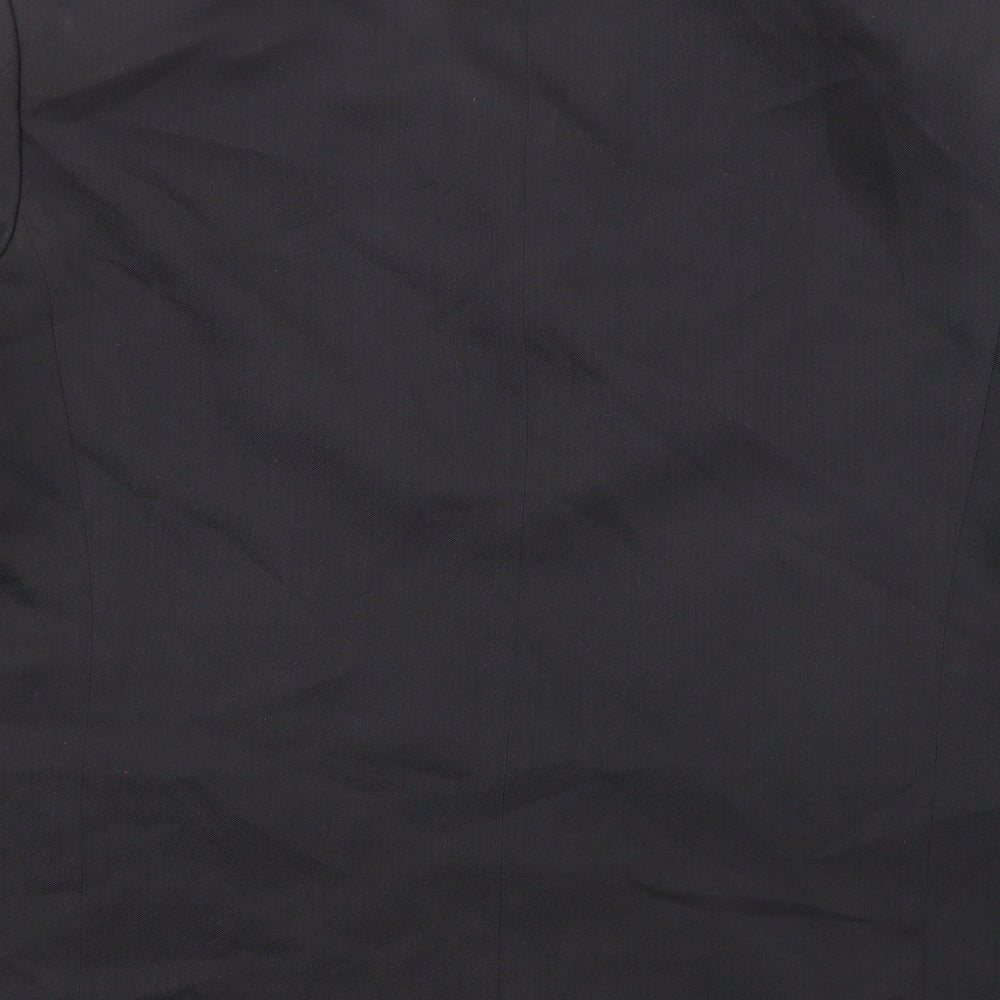 Armando Mens Black Polyester Jacket Suit Jacket Size 42 Regular