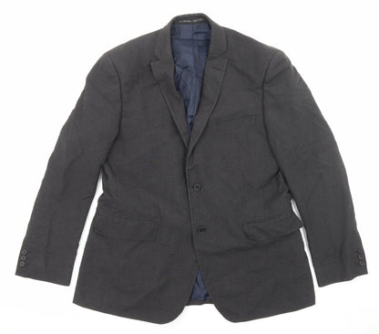 Mens UK Size 42 Debenhams Regular Grey Suit Jacket