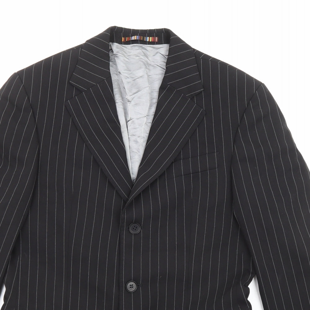 Mens UK Size 36 River Island Regular Black Suit Jacket