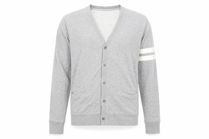 Graniph Mens Grey Cotton Pullover Sweatshirt Size S - Button-up