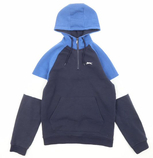 Mens UK Size S Slazenger Blue Pullover Hoodie