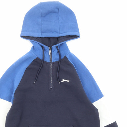 Mens UK Size S Slazenger Blue Pullover Hoodie