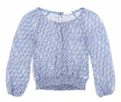 Womens UK Size 8 Principles Blue Basic Blouse