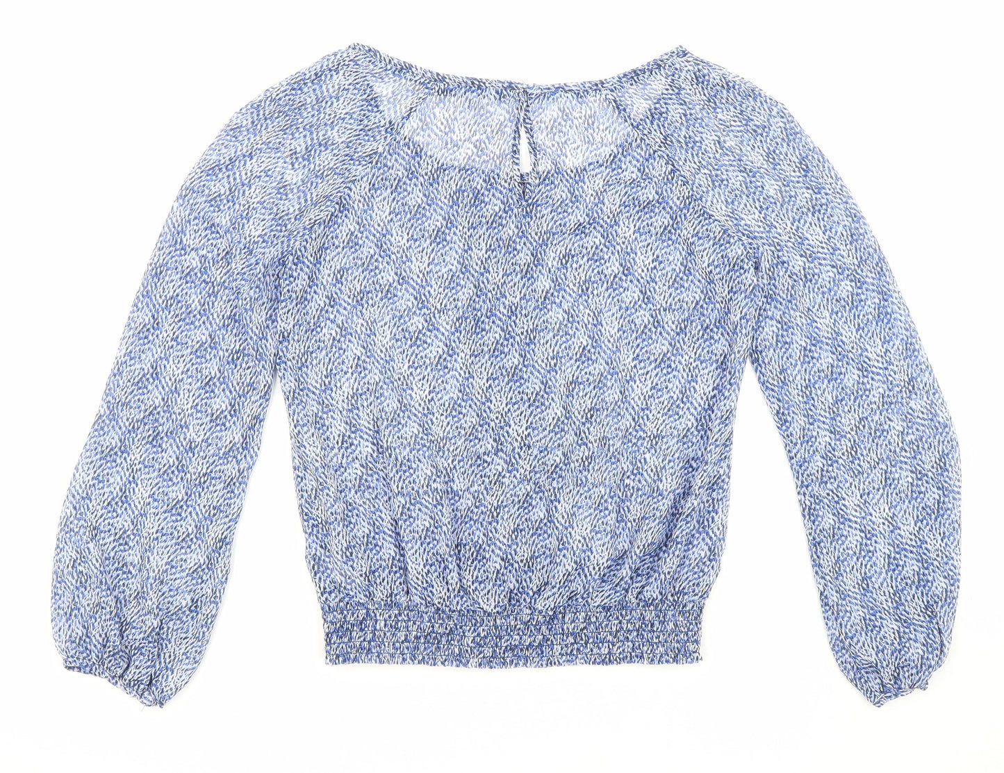 Womens UK Size 8 Principles Blue Basic Blouse