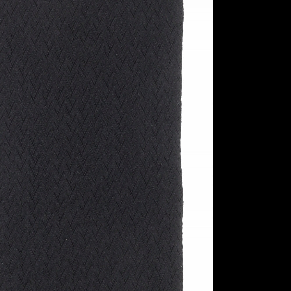 Lipsy Womens Black Acrylic Straight & Pencil Skirt Size 8