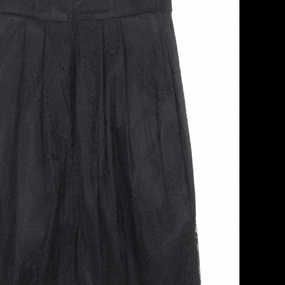 Pink Boom Womens Black Polyester A-Line Size L Off the Shoulder Zip - Jewels