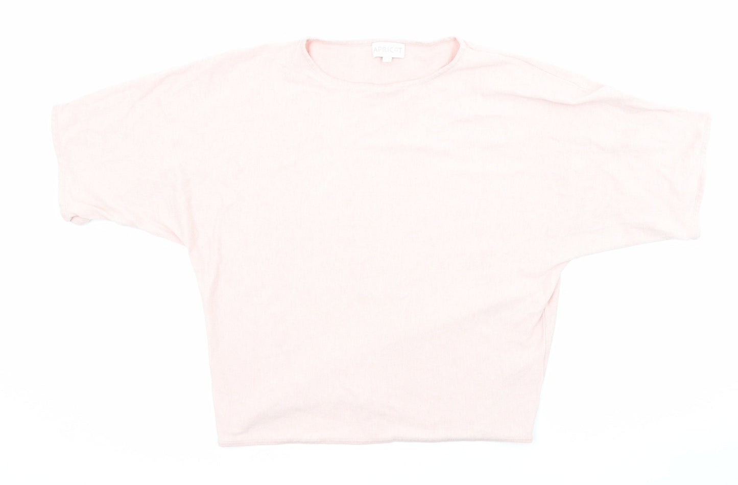 Apricot Womens Pink Boat Neck Viscose Pullover Jumper Size 10