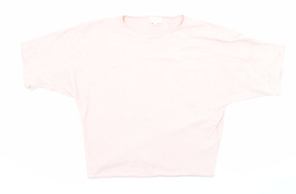 Apricot Womens Pink Boat Neck Viscose Pullover Jumper Size 10