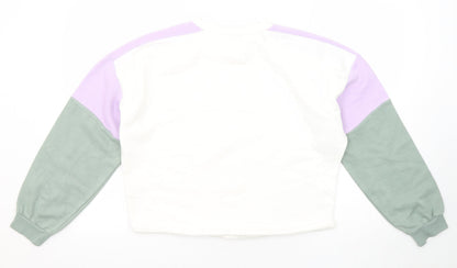 Womens UK Size S Divided by H&M Multicoloured Pullover Sweatshirt