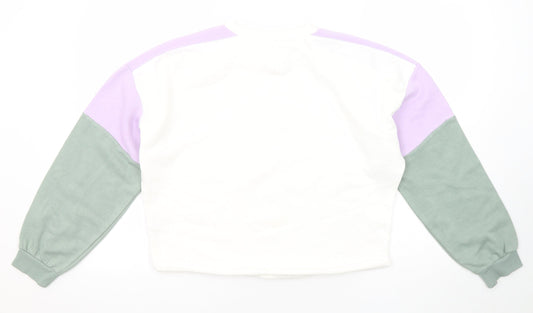 Womens UK Size S Divided by H&M Multicoloured Pullover Sweatshirt
