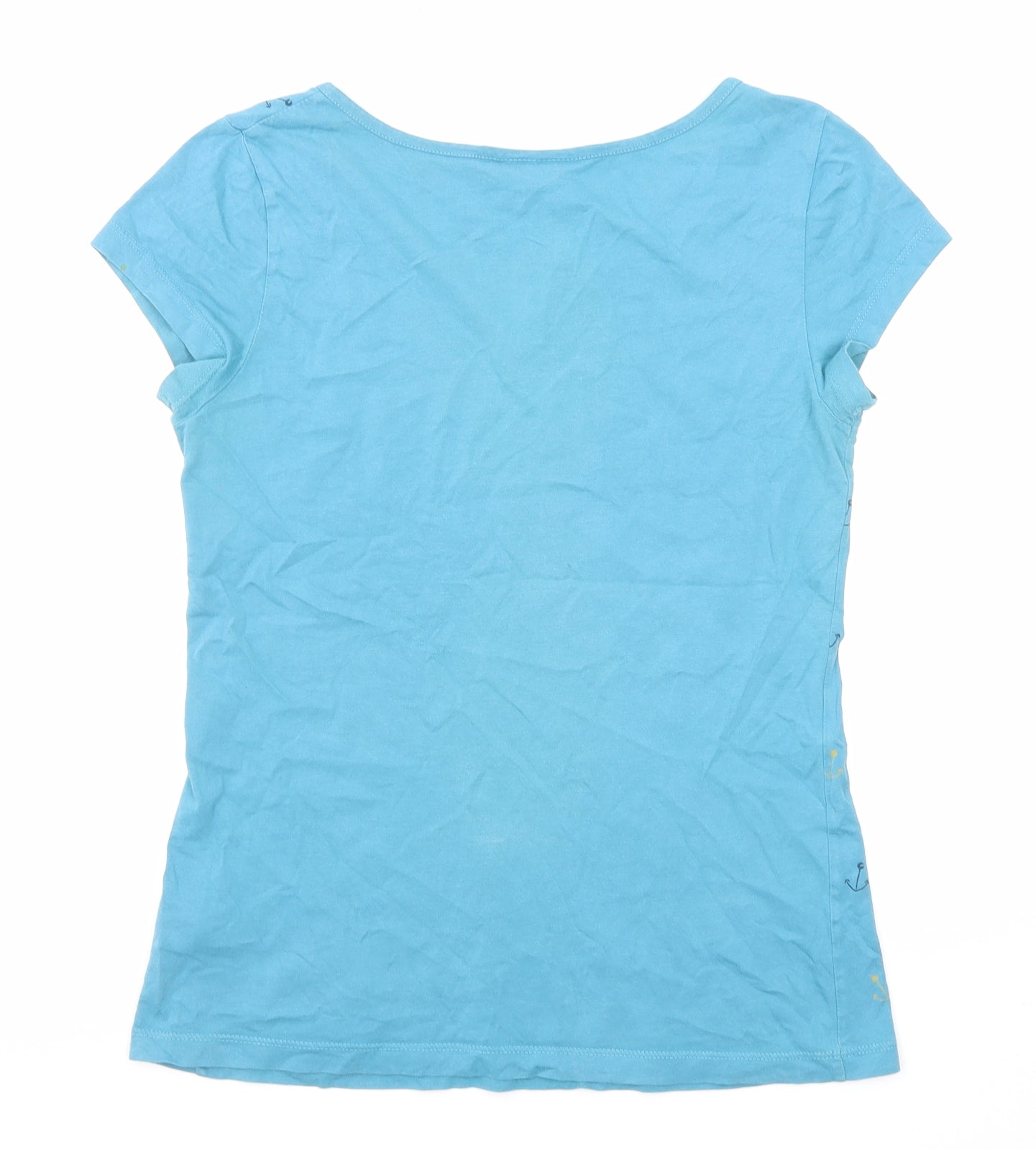 Womens UK Size 8 Brakeburn Blue Basic T-Shirt