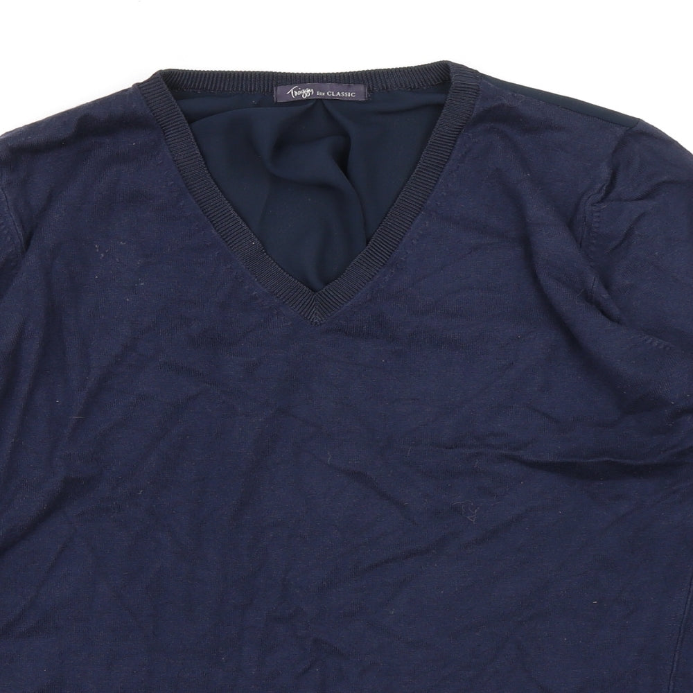 Womens UK Size 16 Marks and Spencer Blue Jersey T-Shirt