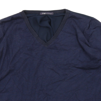 Womens UK Size 16 Marks and Spencer Blue Jersey T-Shirt