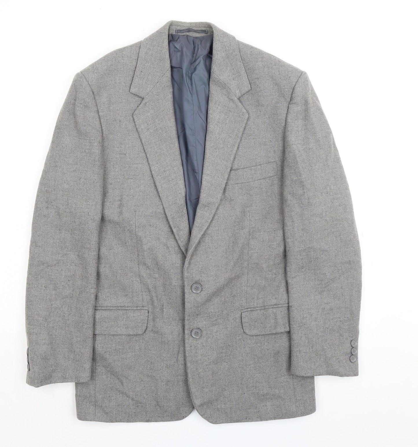 Mens UK Size 38 Essentials Regular Grey Suit 2 Piece