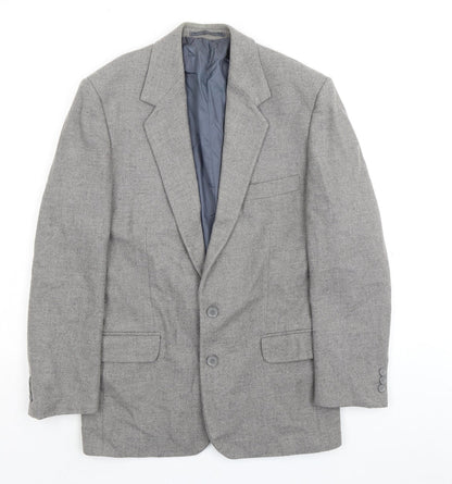 Mens UK Size 38 Essentials Regular Grey Suit 2 Piece