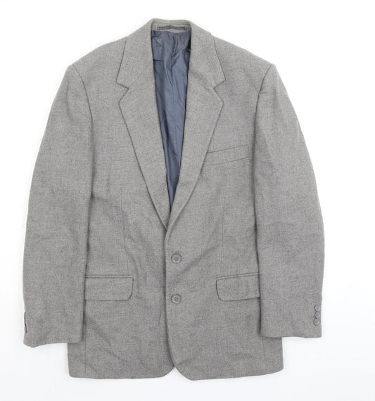 Mens UK Size 38 Essentials Regular Grey Suit 2 Piece