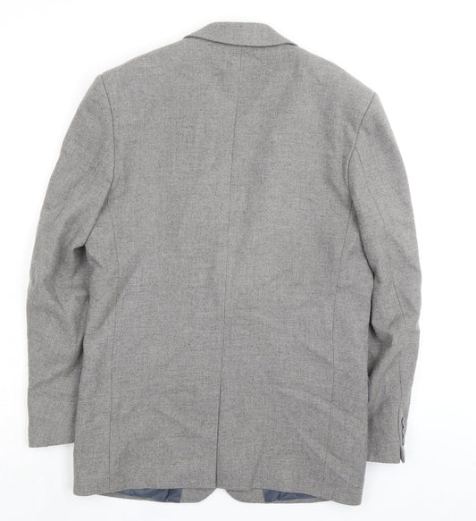 Mens UK Size 38 Essentials Regular Grey Suit 2 Piece