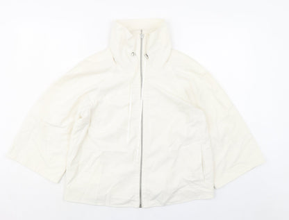 Principles Womens Ivory Jacket Size 10 Zip - Pull cord collar