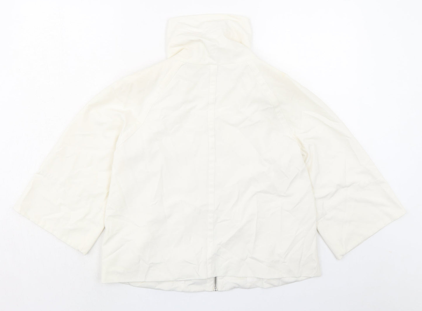 Principles Womens Ivory Jacket Size 10 Zip - Pull cord collar