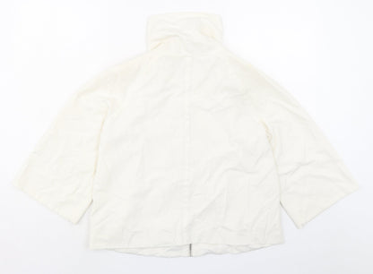 Principles Womens Ivory Jacket Size 10 Zip - Pull cord collar