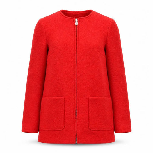 Womens UK Size 10 New Look Red Jacket