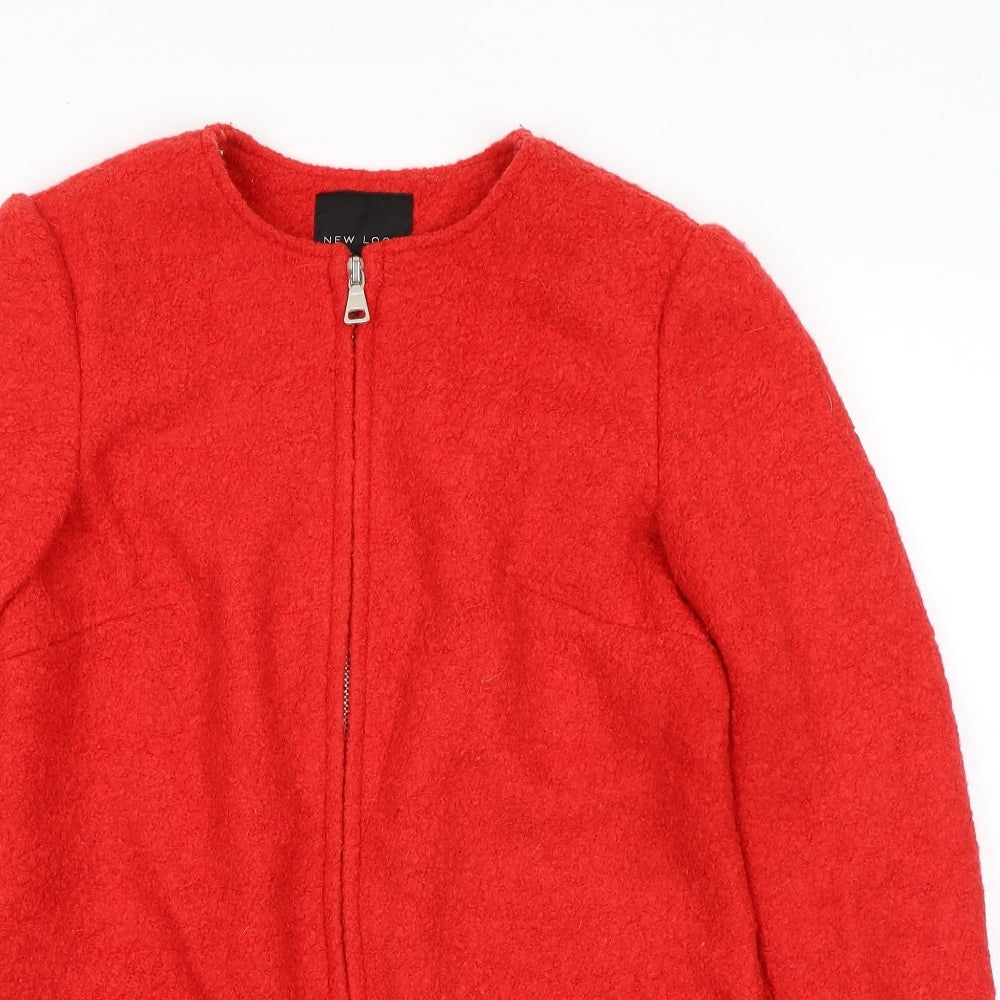 Womens UK Size 10 New Look Red Jacket