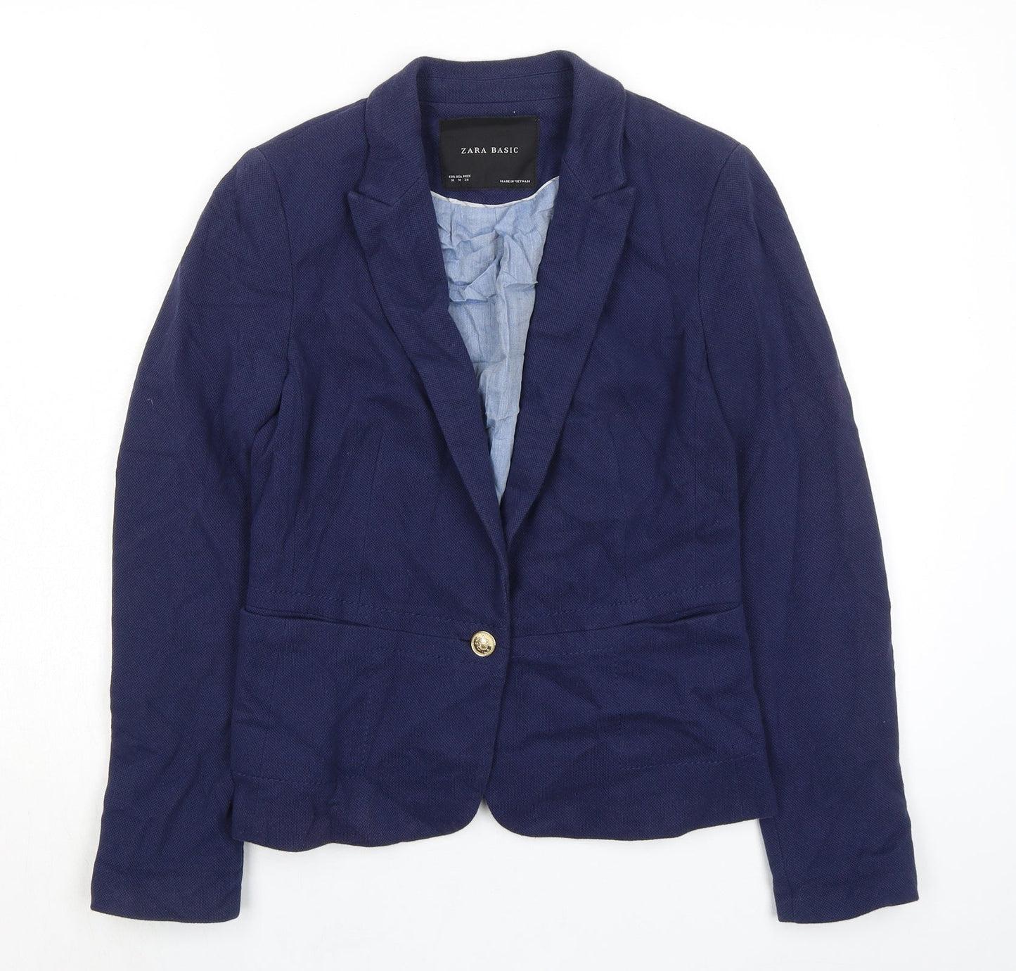 Womens UK Size M Zara Blue Jacket