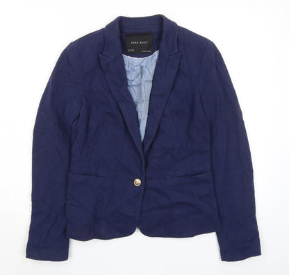 Womens UK Size M Zara Blue Jacket