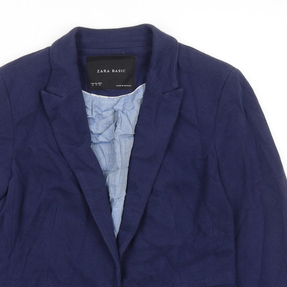 Womens UK Size M Zara Blue Jacket