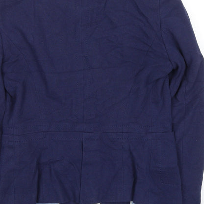 Womens UK Size M Zara Blue Jacket