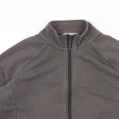Womens UK Size 14 Marks and Spencer Grey Full Zip Sweatshirt