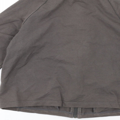 Womens UK Size 14 Marks and Spencer Grey Full Zip Sweatshirt