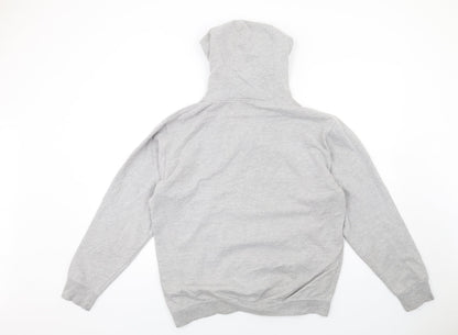 Built Up North Mens Grey Cotton Pullover Hoodie Size M