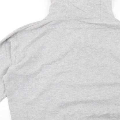 Built Up North Mens Grey Cotton Pullover Hoodie Size M