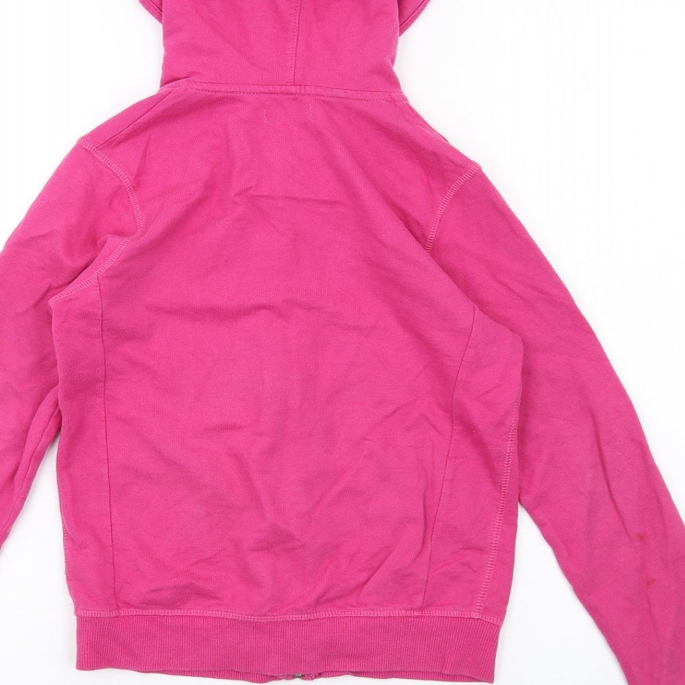 Indigo Girls Pink Cotton Full Zip Hoodie Size 11-12 Years Zip