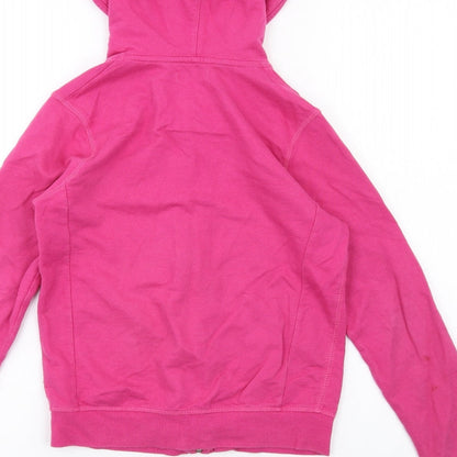 Indigo Girls Pink Cotton Full Zip Hoodie Size 11-12 Years Zip