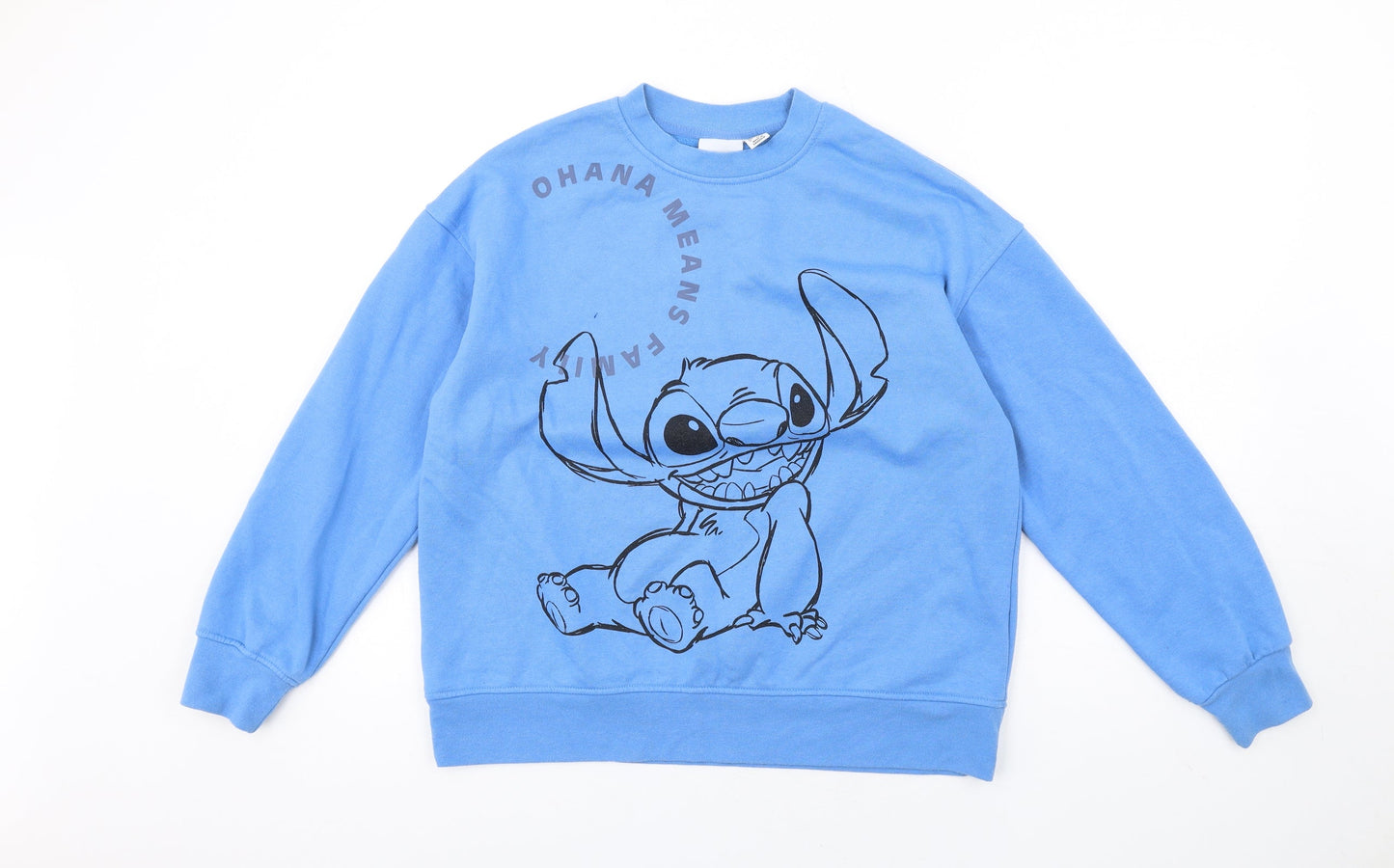 Womens UK Size S Disney Blue Pullover Sweatshirt